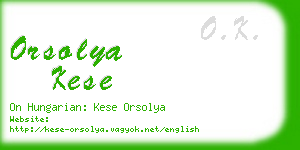 orsolya kese business card
